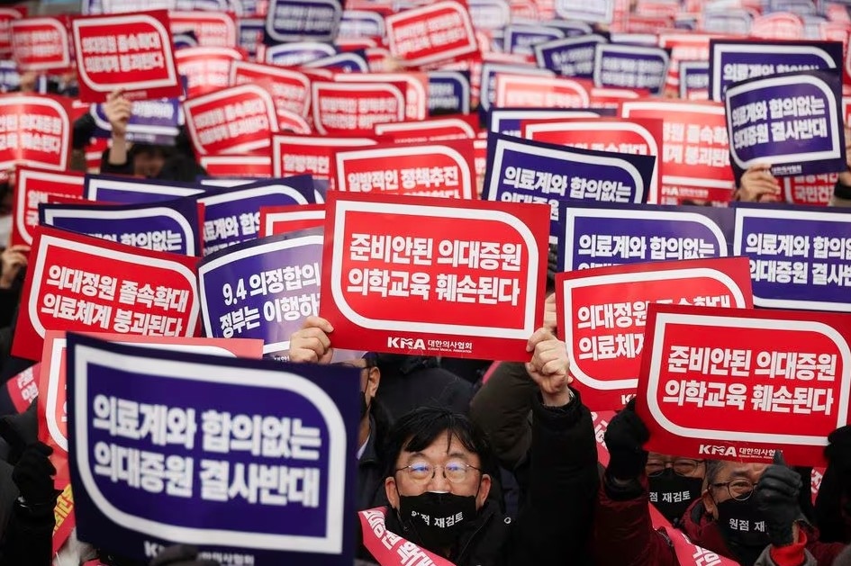 Hàn Quốc sẽ có các hành động cứng rắn đối với việc đình công của các bác sĩ
